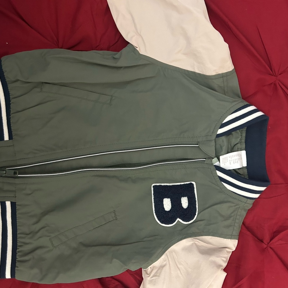 H&M Green and Navy Jacket